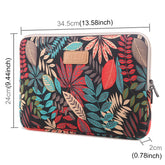 Lisen 13 inch Sleeve Case Colorful Leaves Zipper Briefcase Carrying Bag for Macbook, Samsung, Lenovo, Sony, DELL Alienware, CHUWI, ASUS, HP, 13 inch and Below Laptops, 13 inch